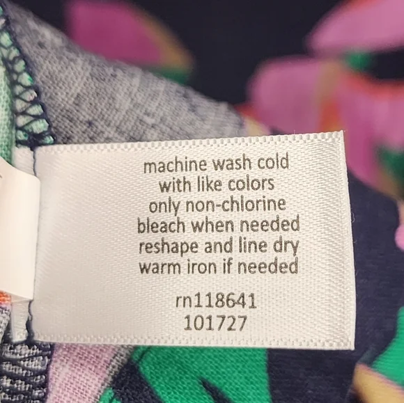 LANE BRYANT Smocked-Back floral Linen blend Midi Dress, size 14